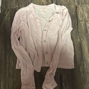 Cat and Jack lightweight pink cardigan- 7/8